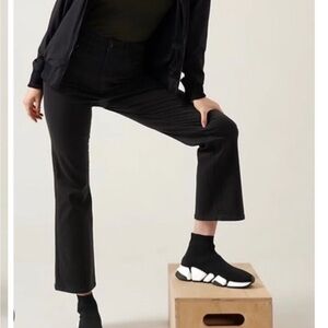 Athleta Black Cropped Pants 4 petite